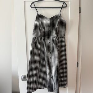 Reitmans Monochrome Checkered Midi Dress